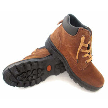 Comfortable Working Protective Industrial sapatos de segurança de camurça completa